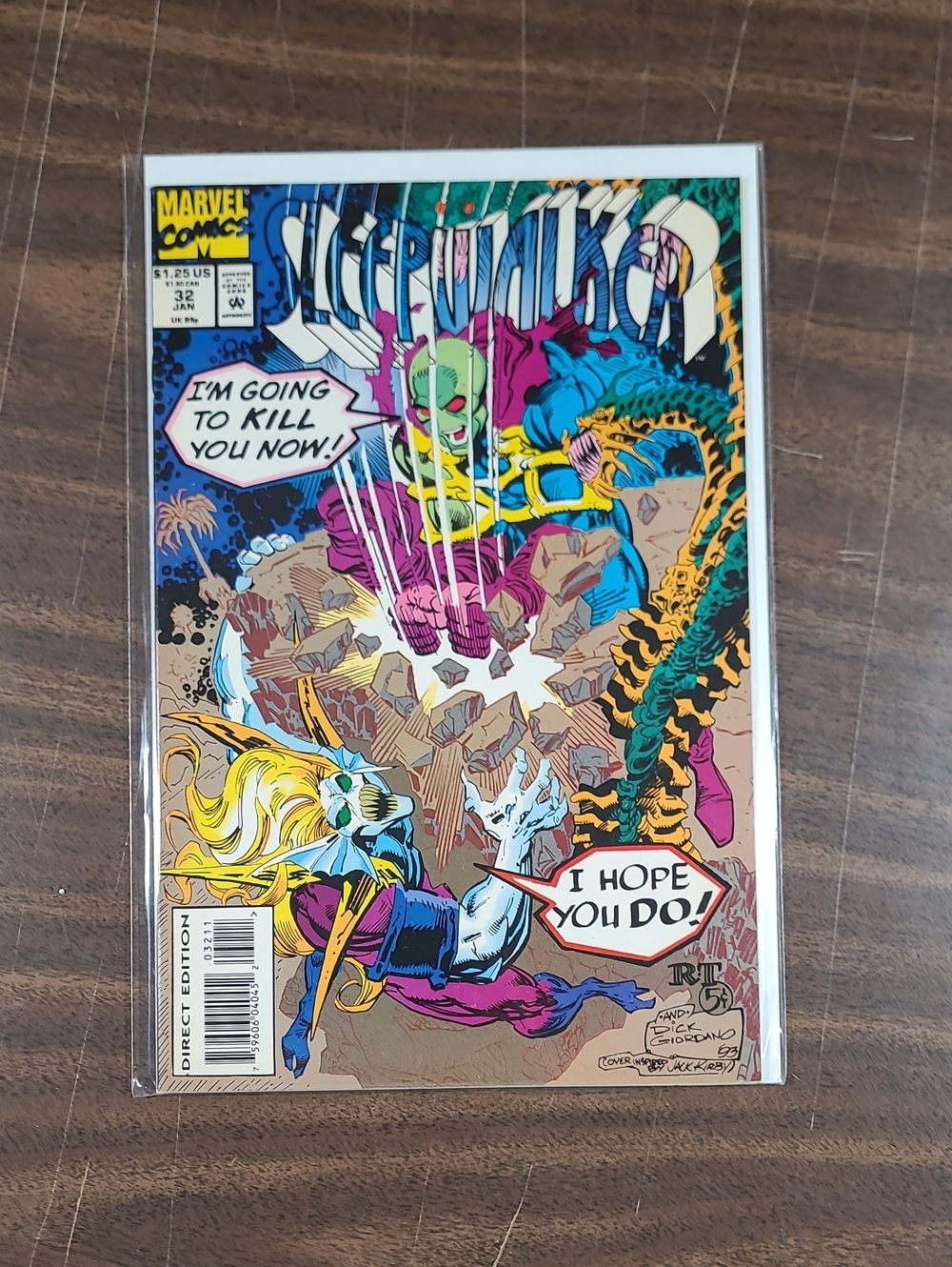 Marvel Sleepwalker Comic Book #32 January Bagged